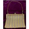 Image 1 : Gorgeous Art Deco Gold Mesh Evening Purse