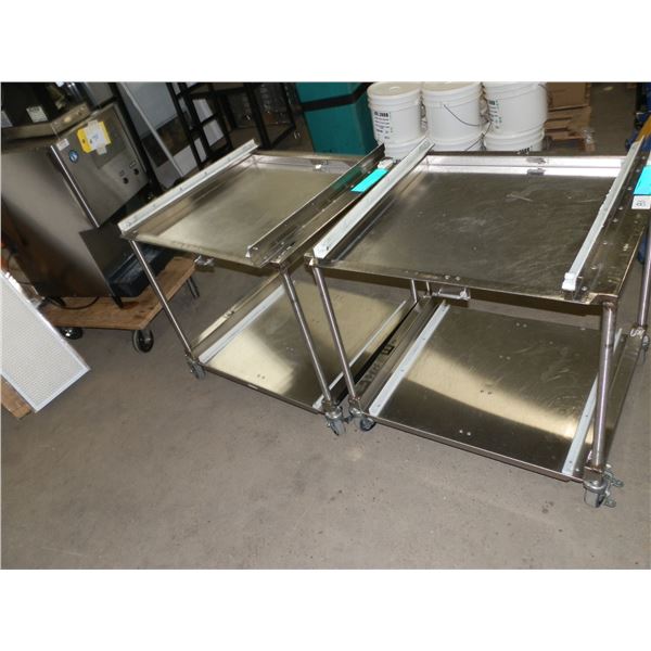 4 Stainless Steel Carts