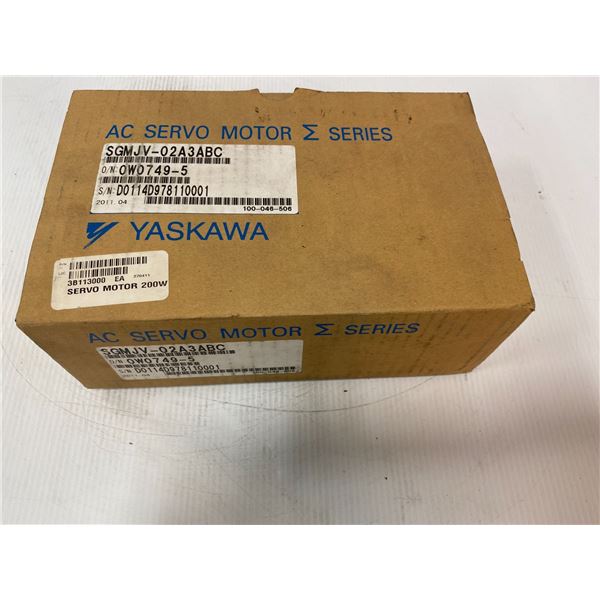 Yaskawa # SGMJV-02A3ABC AC Servo Motor