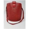 Image 2 : Louis Vuitton Red Epi Leather Cluny Bucket Bag