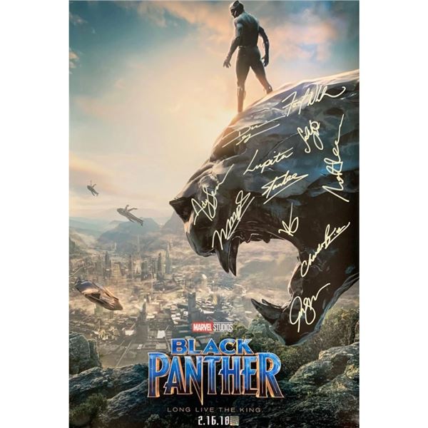 Signed Black Panther Movie Poster