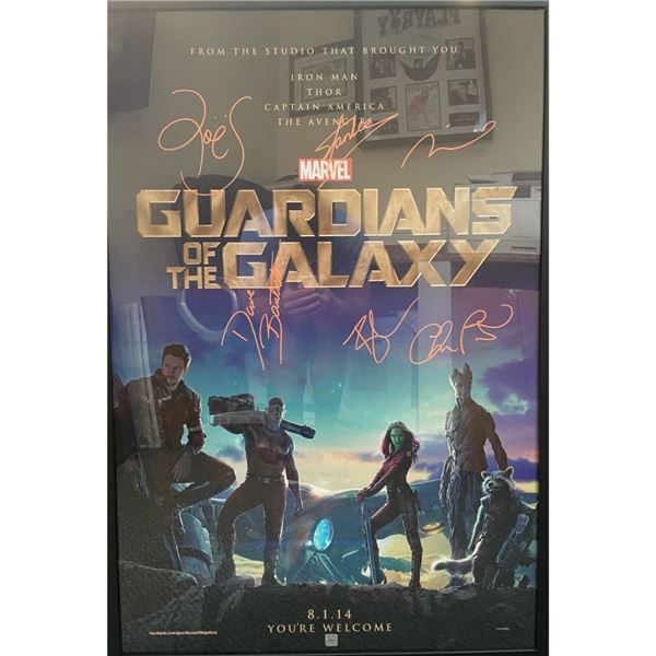 Signed & Framed Guardians Of The Galaxy Poster