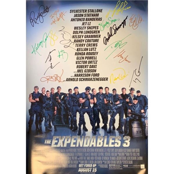 Signed The Expendables 3 Movie Poster