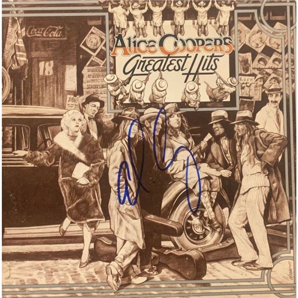 Alice Cooper Signed Greatest Hits Album Cover