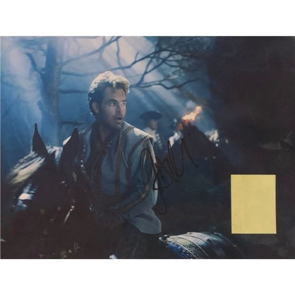Chris Pine Signed Cinderella (Into the Woods) Movie Photo