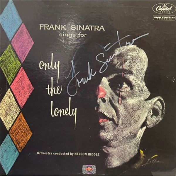 Signed Frank Sinatra Only The Lonely Album Cover