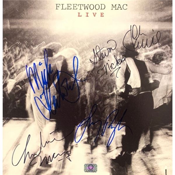 Signed Fleetwood Mac Live Album Cover