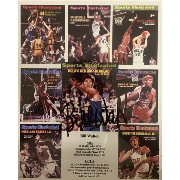 Bill Walton Signed Sports Illustrated Magazine Front Page Collage