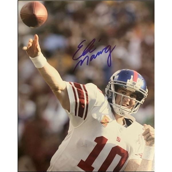 Signed Eli Manning Photograph