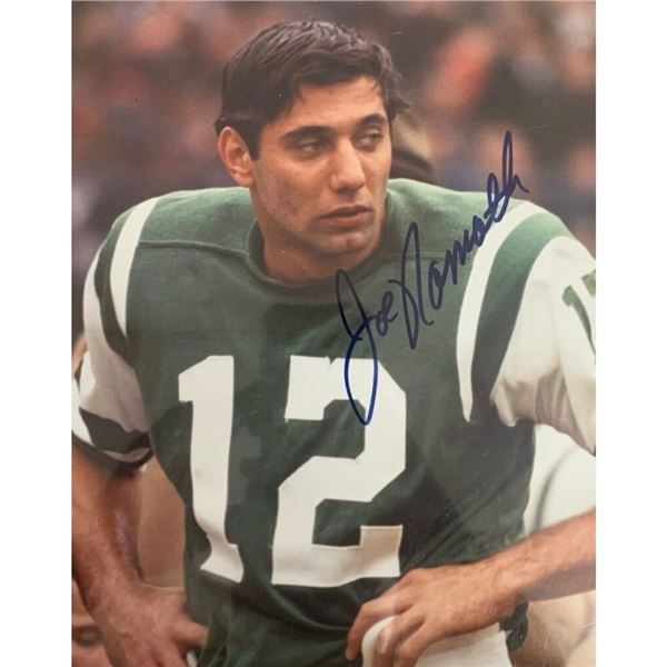 Signed New York Jets: Joe Namath Photograph