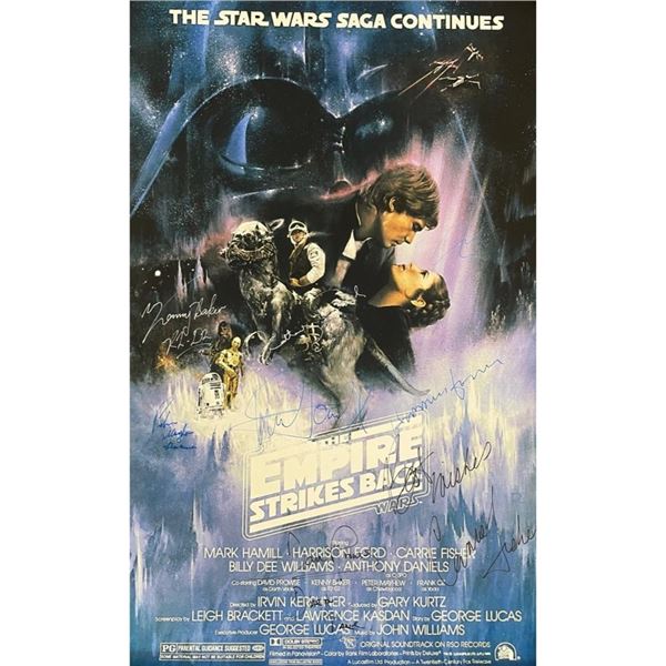 Signed Star Wars: Empire Strikes Back Movie Poster