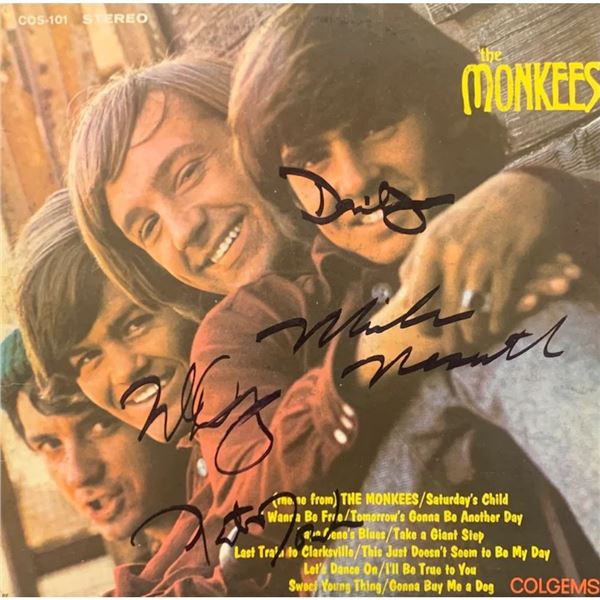 Signed The Monkees Album Cover (debut album)