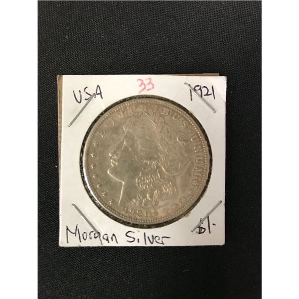 1921 US MORGAN SILVER DOLLAR