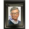 Image 1 : BILL GATES SIGNED AND FRMED 8 X 10 (RA COA)