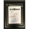 Image 1 : PIRATES OF THE CARIBBEAN CAST SIGNED AND FRAMED SCRIPT COVER (RA COA)