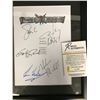 Image 2 : PIRATES OF THE CARIBBEAN CAST SIGNED AND FRAMED SCRIPT COVER (RA COA)