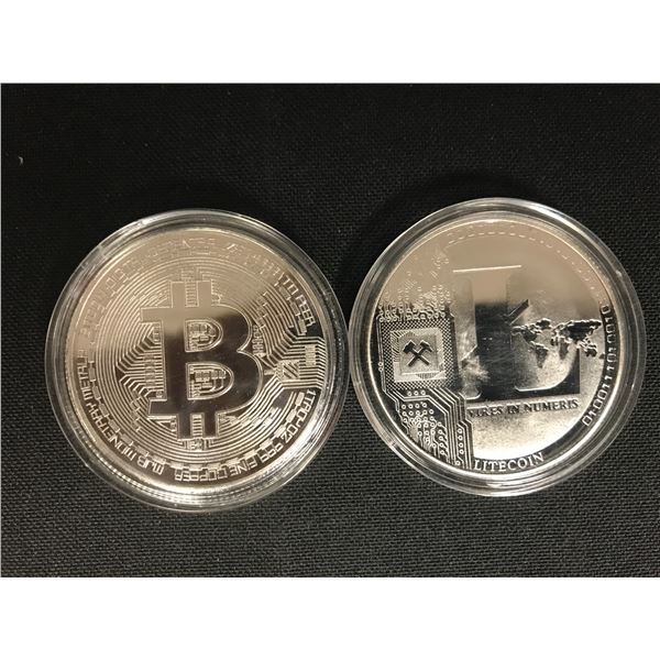 BITCOIN/ LITECOIN NOVELTY COIN LOT