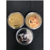 Image 2 : BITCOIN/ DODGECOIN/ RIPPLE  NOVELTY COIN LOT