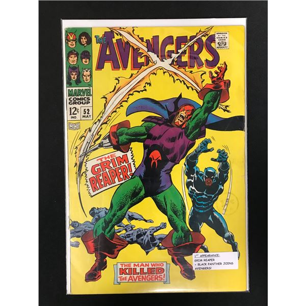 MARVEL COMICS AVENGERS NO.52 (1ST APP GRIM REAPER)