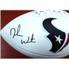 Image 2 : DESWHAWN WATSON SIGNED HOUSTON TEXANS STAT FOOTBALL (BECKETT COA)