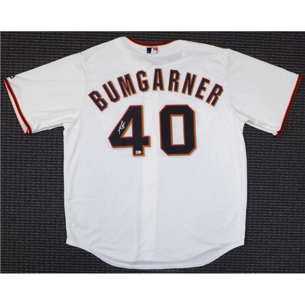 MADSON BUMGARNER SIGNED SAN FRANCISCO GIANTS OFFICIAL JERSEY ( BECKETT COA)