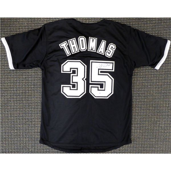 FRANK THOMAS SIGNED BASEBALL JERSEY (BECKETT COA)