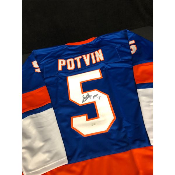 DENNIS POTVIN SIGNED HOCKEY JERSEY (JSA COA)