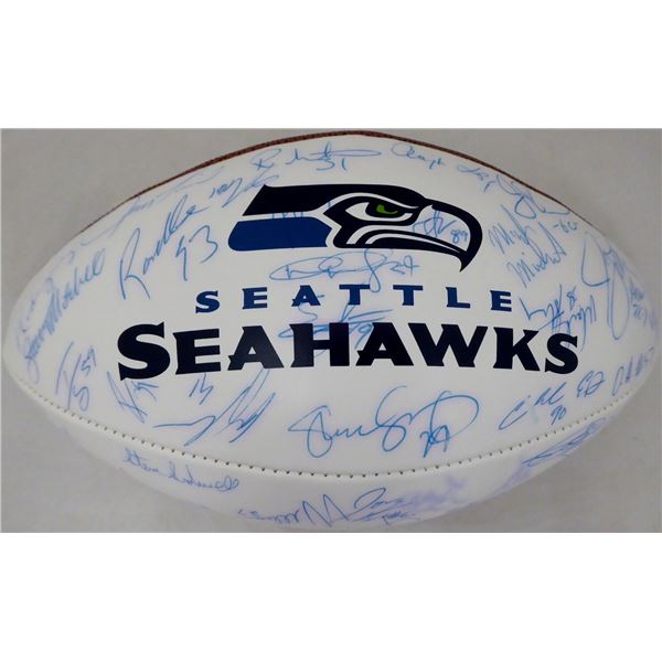 2002 Seattle Seahawks Team Autographed Football With 60+ Total Signatures