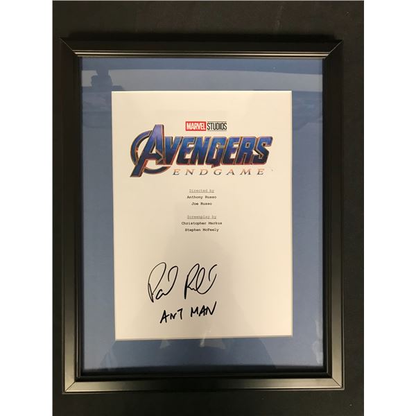 PAUL RUDD SIGNED AVENGERS SCRIPT COVER (RA COA)