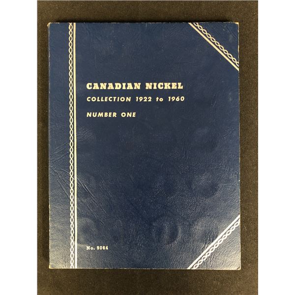 CANADIAN NICKEL 1922-1960 BOOK WITH NICKELS