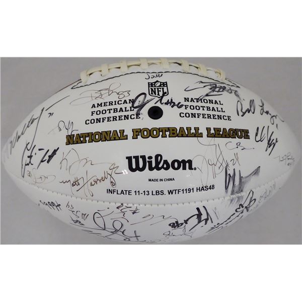 2008 Seattle Seahawks Team Autographed Football With 60+ Total Signatures (PSA COA)