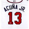 Image 2 : RONALD ACUNA JR. SIGNED ATLANTA BRAVES MAJESTIC JERSEY (BECKETT COA)