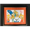 Image 1 : THE SIMPSONS CAST SIGNED AND FRAMED 8 X 10 (RA COA)