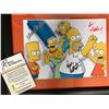 Image 2 : THE SIMPSONS CAST SIGNED AND FRAMED 8 X 10 (RA COA)