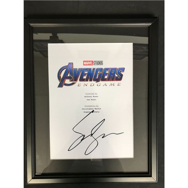 SEBASTIAN STAN SIGNED AND FRAMED  SCRIPT COVER (RA COA)