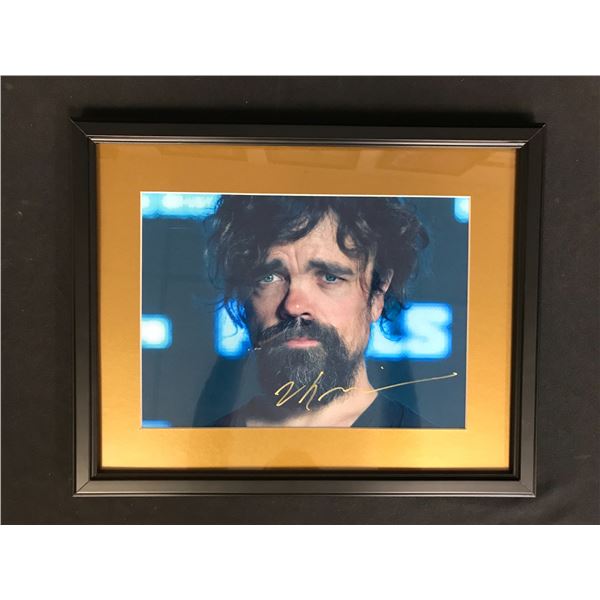 PETER DINKLAGE SIGNED AND FRAMED 8 X 10 (RA COA)