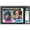 Image 1 : 1973 TOPPS BATTING LEADERS DUAL SIGNED ROSE/CAREW (BECKETT)