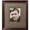 Image 1 : BABE RUTH SIGNED AND CUSTOM FRAMED 8 X 10 (PSA LOA)