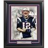 Image 1 : TOM BRADY SIGNED CUSTOM FRAMED 16 X 22 PORTRAIT (FANATICS COA)