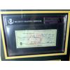 Image 2 : VINCE LOMBARDI SIGNED AND CUSTOM FRAMED BANK CHEQUE (BECKETT AUTHENTIC )