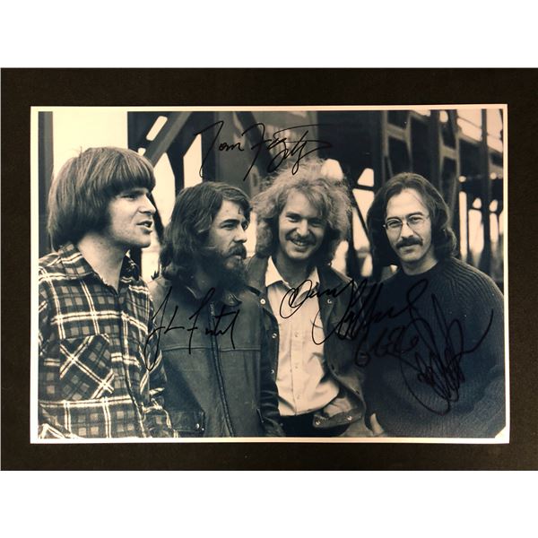 CREEDANCE CLEARWATER REVIVAL BAND SIGNED 8 X10 ( RA COA)