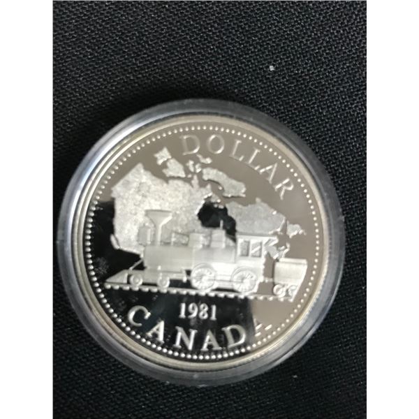 1981  CANADIAN SILVER DOLLAR {MADE OF SILVER NOT NICKEL} UNCIRCULATED