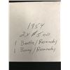 Image 2 : 2 CANADIAN  1954 $5.00 SIGNATURES BEATTIE/RASMINSKY ON 1 AND BOUEY/RASMINSKY ON THE OTHER