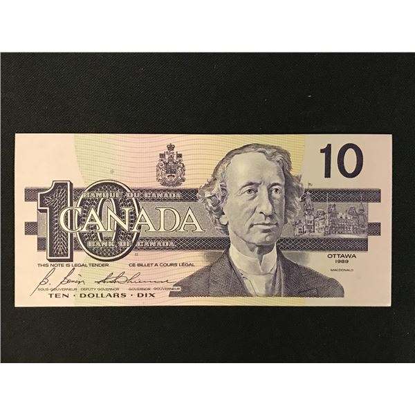 1989 UNCIRCULATED CANADIAN   $10.00  SIGNATURES BONIN/THIESSEN