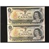 Image 1 : 2  CANADIAN  1973  $1.00 SIGNATURES CROW/BOUEY