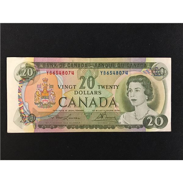 1969  CANADIAN 2 LETTERS $20.00 SIGNATURES LAWSON/BOUEY