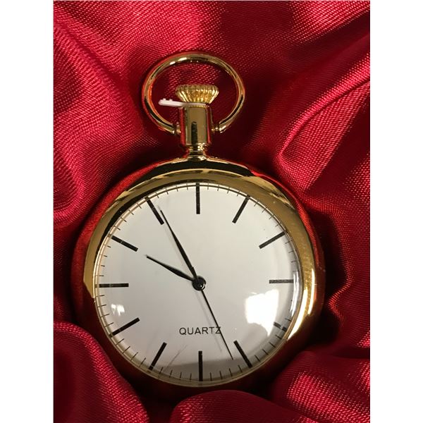 BRAND NEW  OPEN FACE POCKET WATCH  IN GIFT BOX