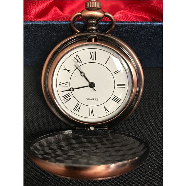 BRAND NEW HUNTER POCKET WATCH IN GIFT BOX