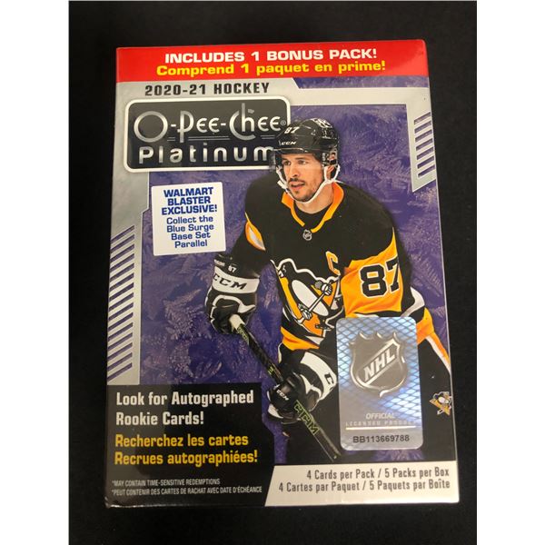 2020-21 O-PEE-CHEE PLATINUM HOCKEY WALMART BLASTER EXCLUSIVE! (FACTORY SEALED)