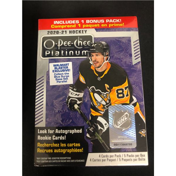 2020-21 O-PEE-CHEE PLATINUM HOCKEY WALMART BLASTER EXCLUSIVE! (FACTORY SEALED)